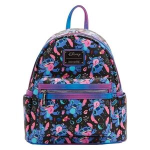NWT Loungefly Space Stitch Mini Backpack